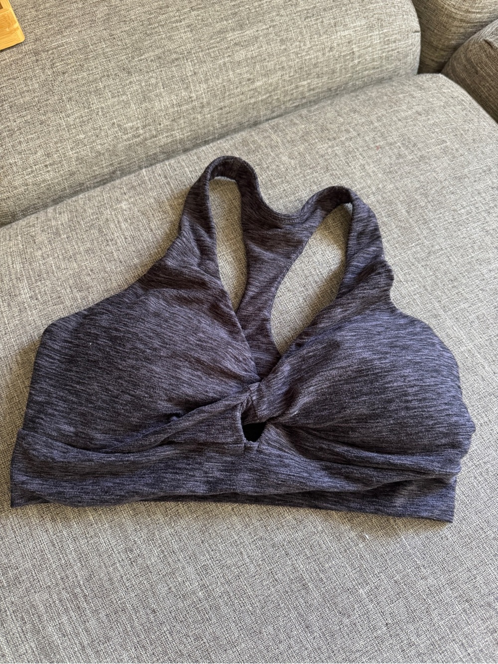 Victoria's Secret Twist-Front Racerback Bralette - Heather Charcoal